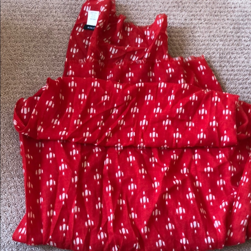 Women’s red scarf